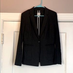 Single Button Blazer - Linen